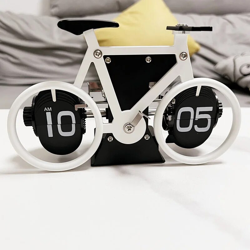 Retro Flip Digital Clock Mechanical Automatically Flip Down Page Table Clock Office Flip Digital Clock Home Decor Crafts Clock