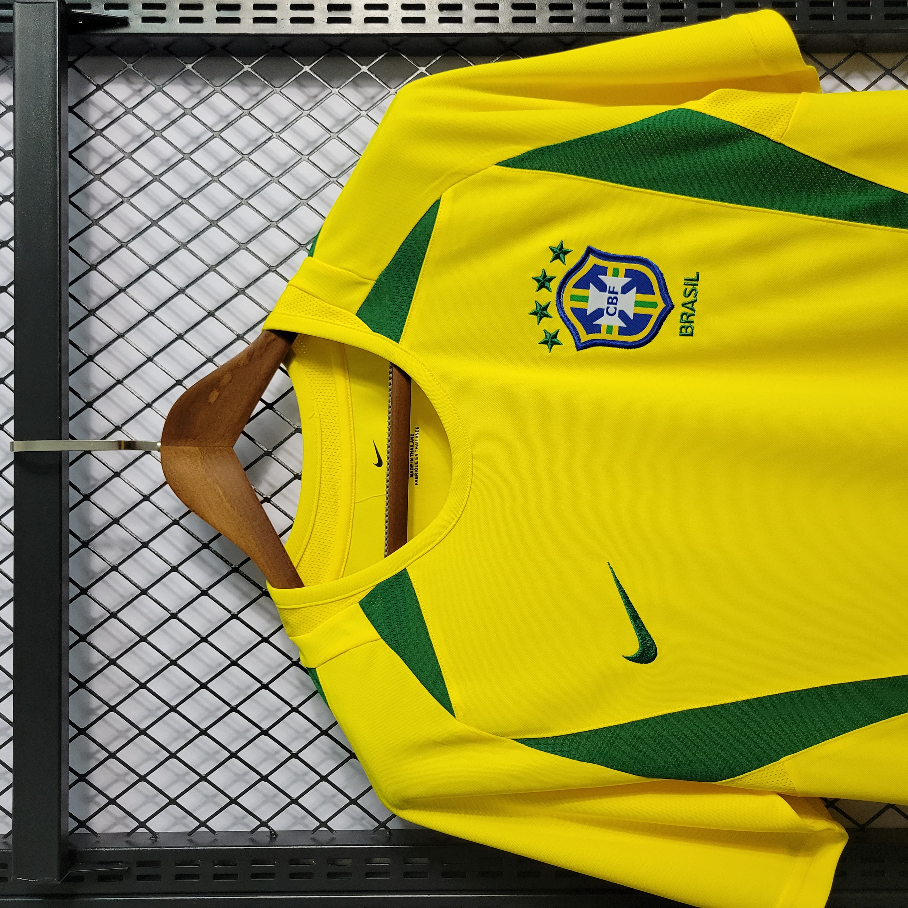 Retro Brazil 2002 Home Stadium Jersey - SOCCERDEALSHOP