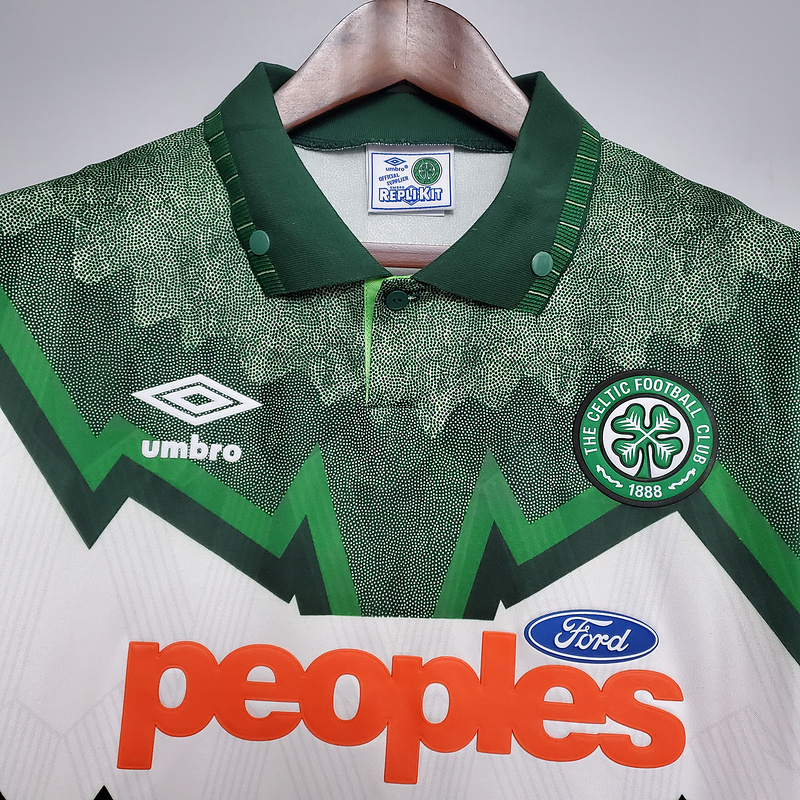 Retro Celtic 91-92 Away Stadium Jersey - SOCCERDEALSHOP