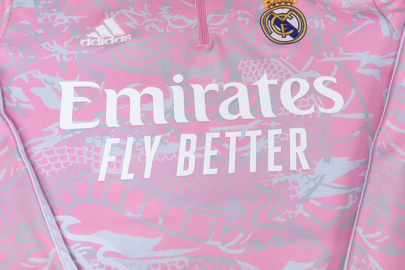 Real Madrid 23-24 Long Sleeve Training Set - Pink - SOCCERDEALSHOP