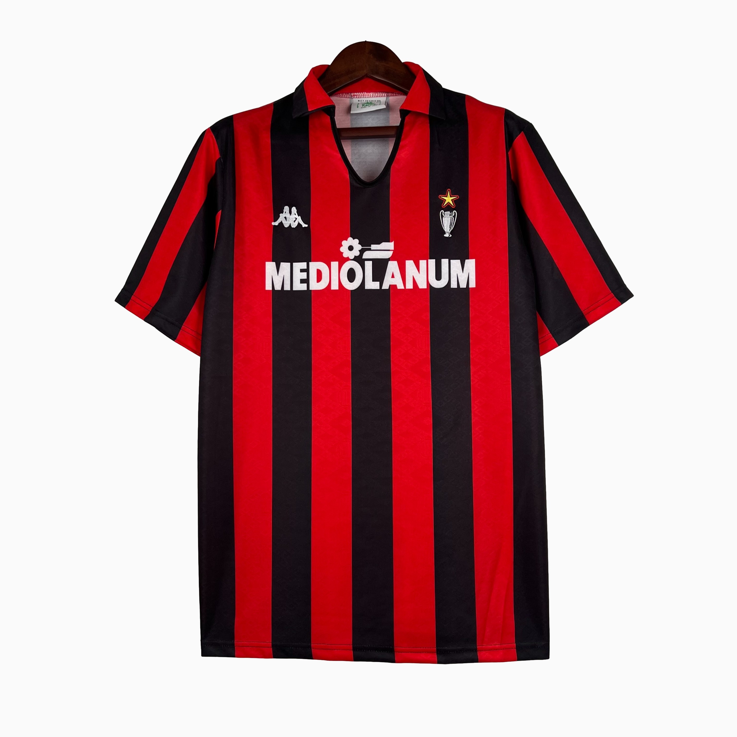Retro AC Milan 1989-90 Home Stadium Jersey - SOCCERDEALSHOP