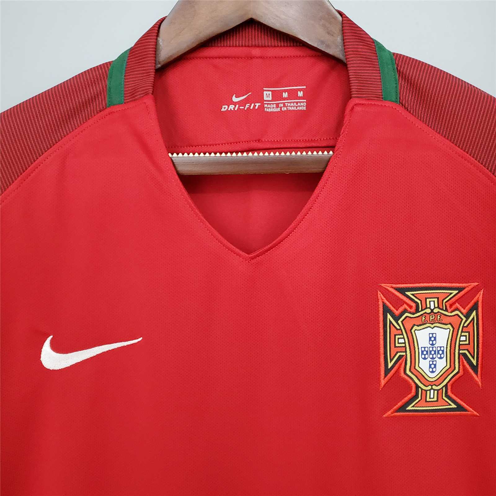 Retro Portugal 2016 Home Stadium Jersey - SOCCERDEALSHOP