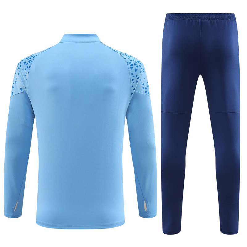 Manchester City 23-24 Kids Long Sleeve Training Set Light Blue - SOCCERDEALSHOP