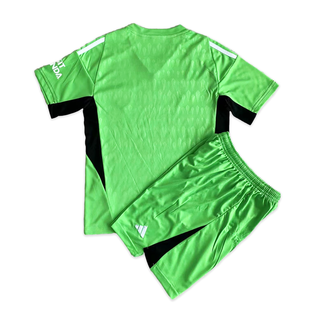 Arsenal 23-24 Green Goalkeeper Kids Kit - SOCCERDEALSHOP