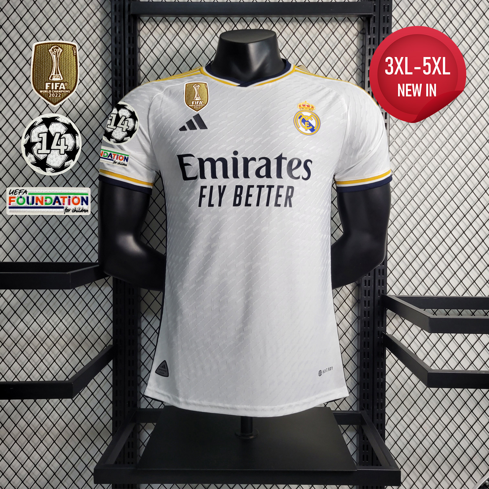 Real Madrid 23-24 Home Stadium Jersey - Player Version - SOCCERDEALSHOP