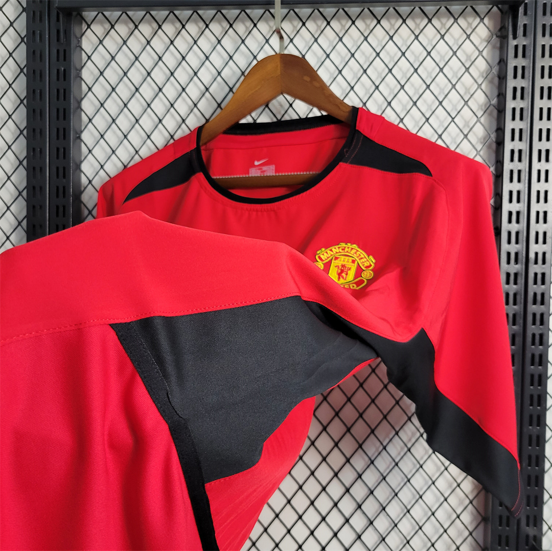 Manchester United Retro 02-04 Home Jersey - SOCCERDEALSHOP
