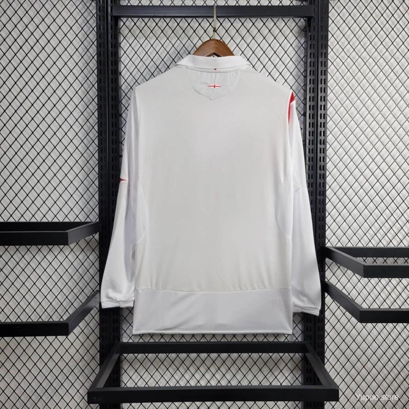 Retro England 2006 Home Long Sleeve Jersey - SOCCERDEALSHOP