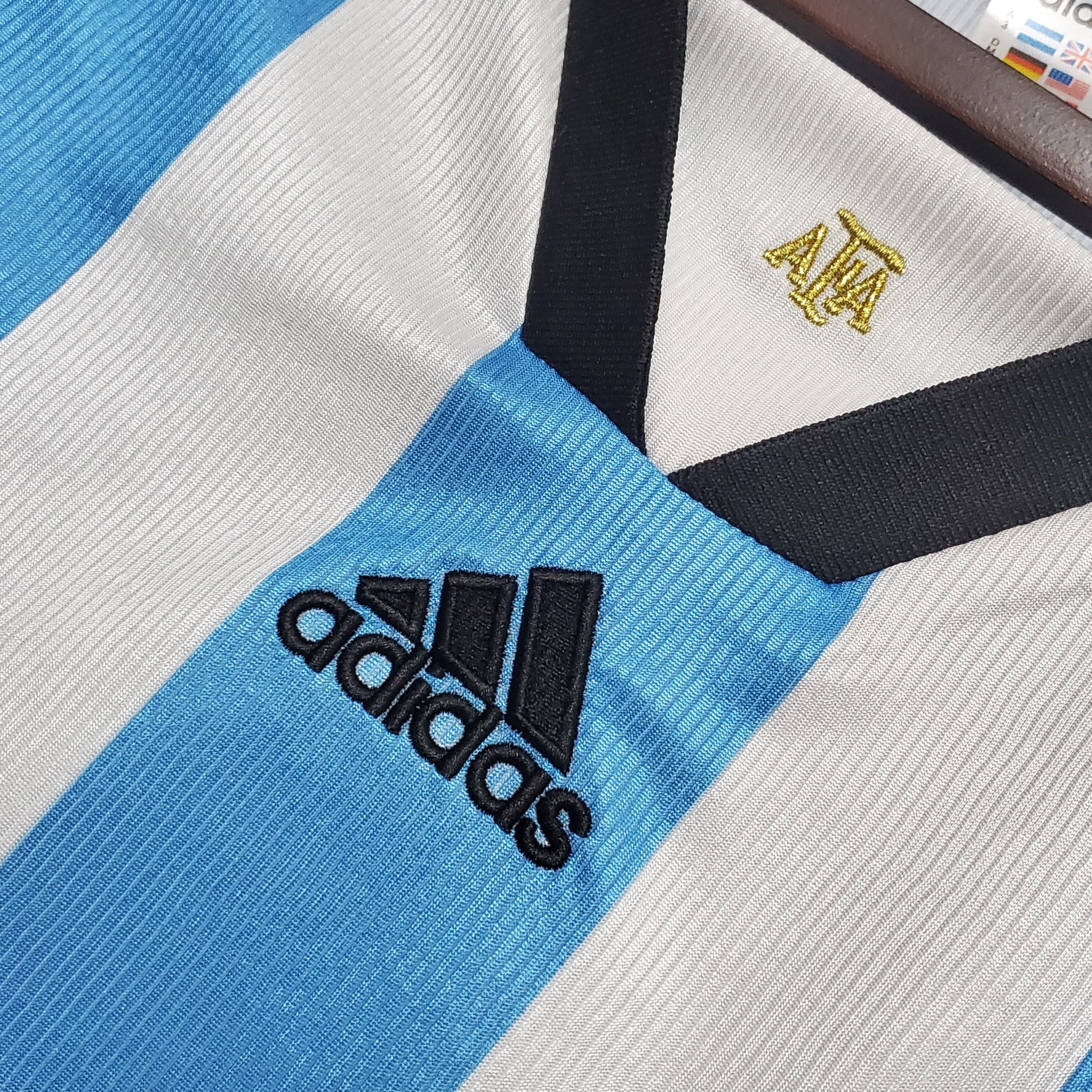 Retro Argentina 1998 Home Stadium Jersey - SOCCERDEALSHOP