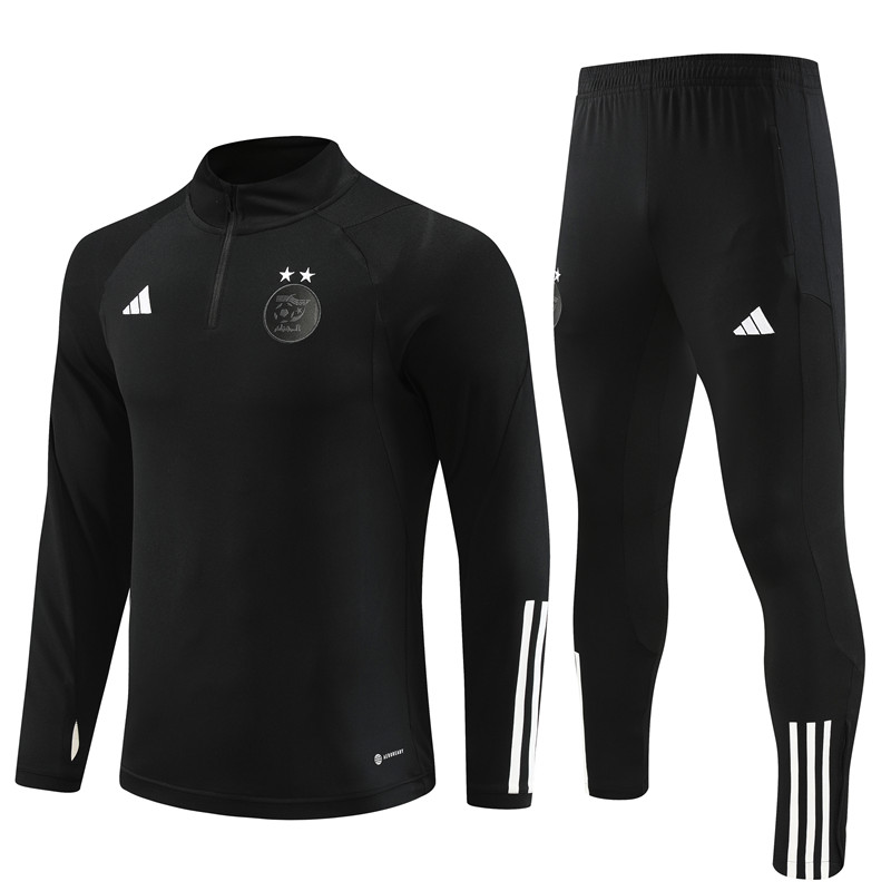 Algeria 23-24 Long Sleeve Training Set -Black - SOCCERDEALSHOP