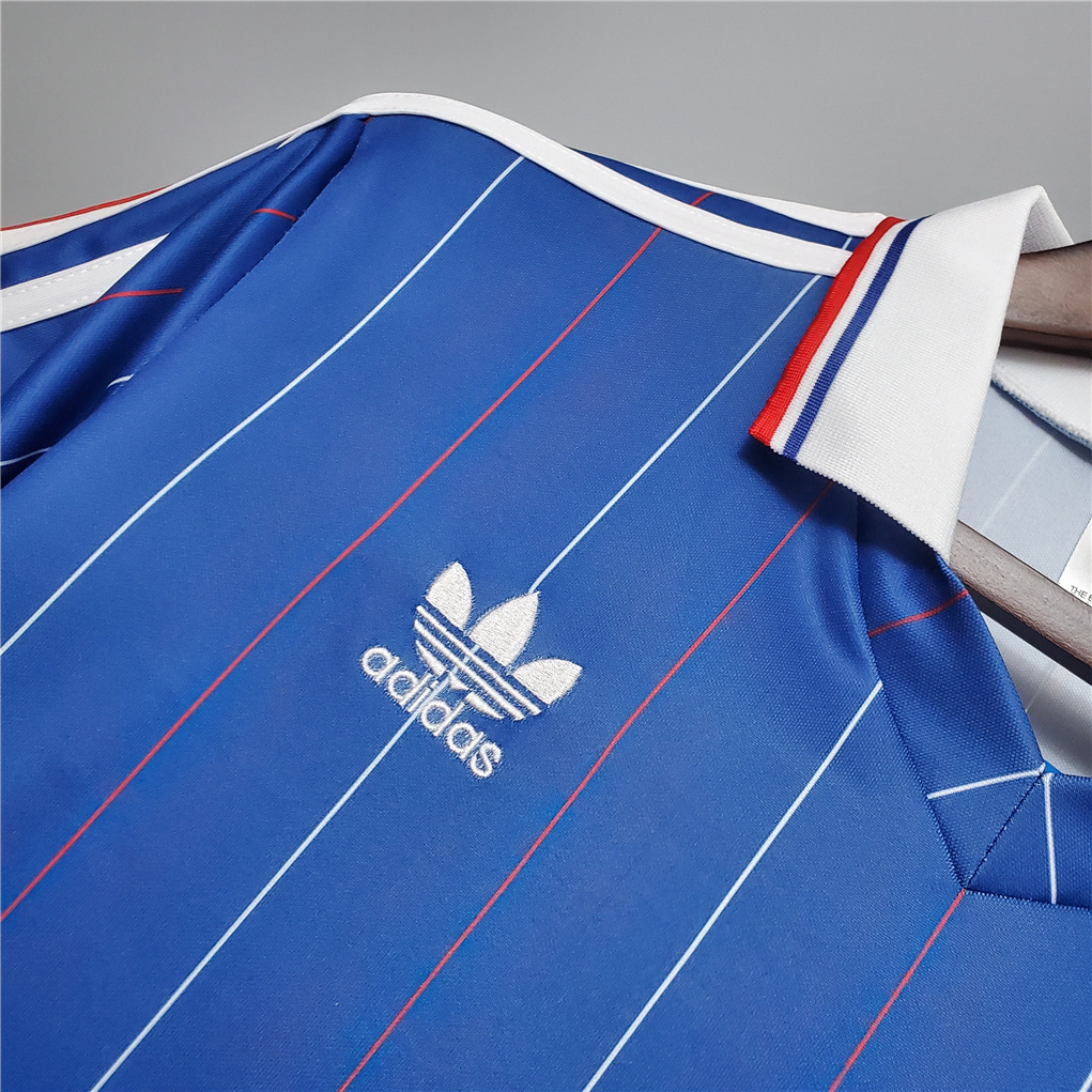 Retro France 1982 Home Stadium Jersey - SOCCERDEALSHOP