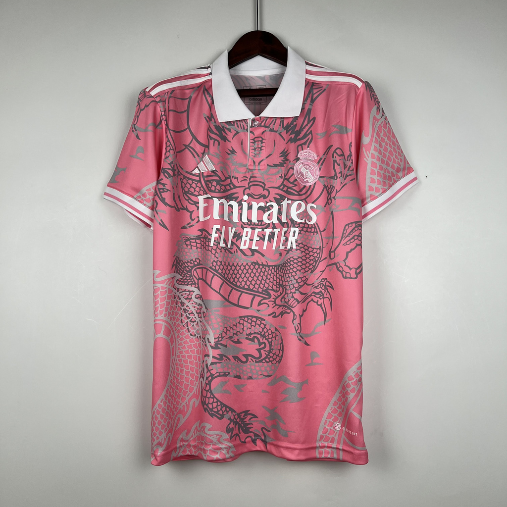 23/24 Real Madrid Pink Dargon Special Edition Jersey - Fans Version - SOCCERDEALSHOP