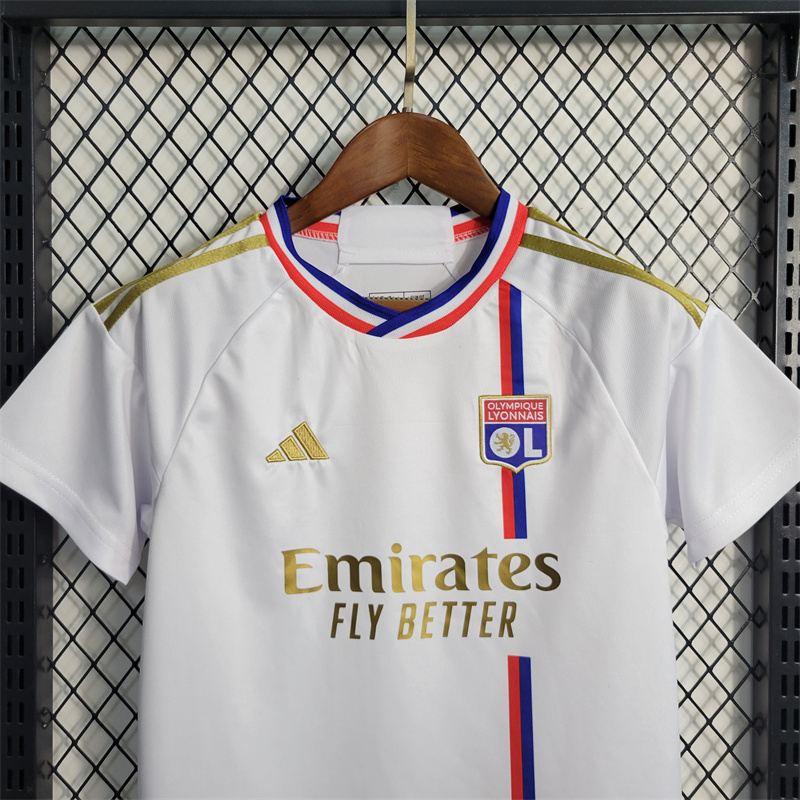 Lyon 23/24 Home Kids Kit - SOCCERDEALSHOP