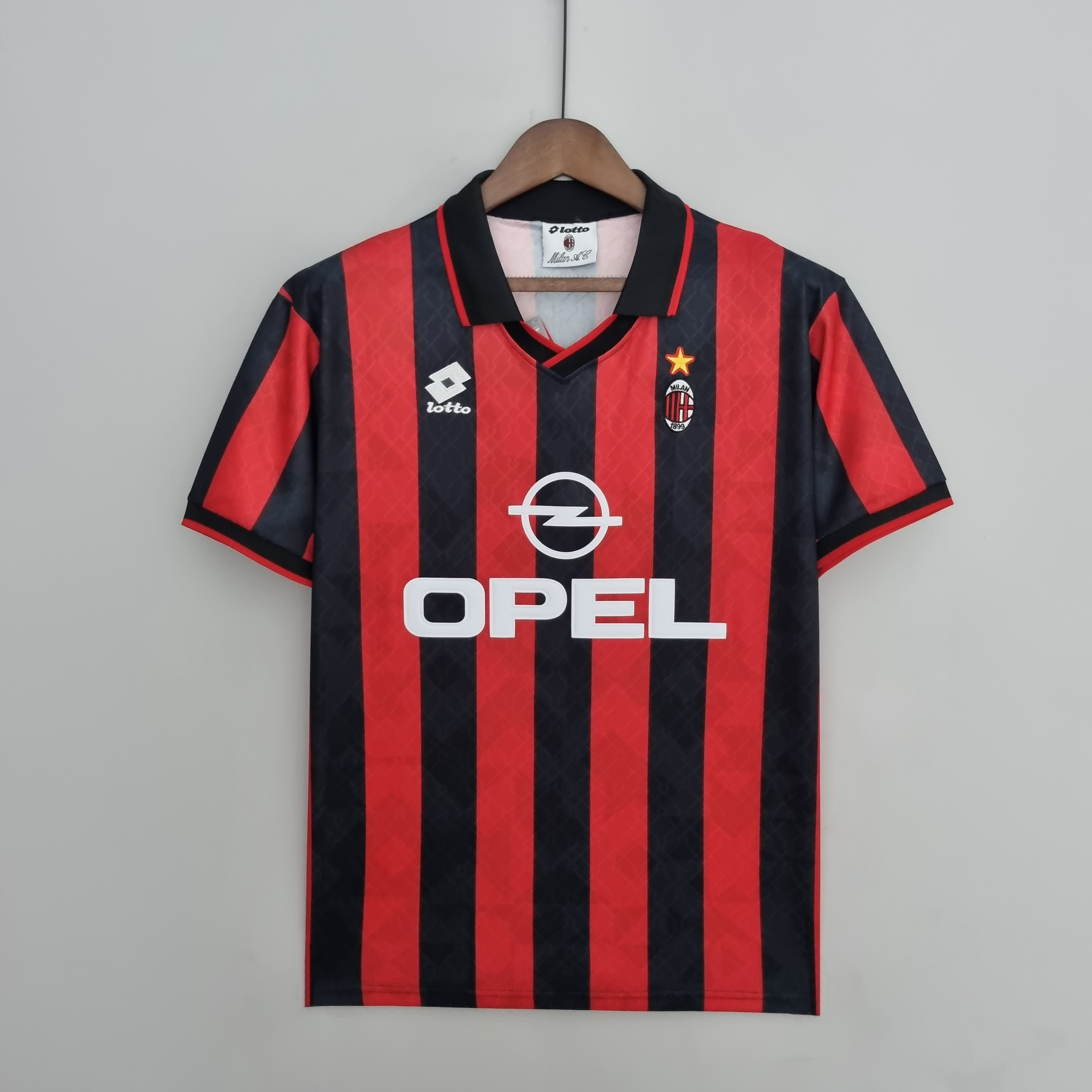 Retro AC Milan 95-96 Home Stadium Jersey - SOCCERDEALSHOP