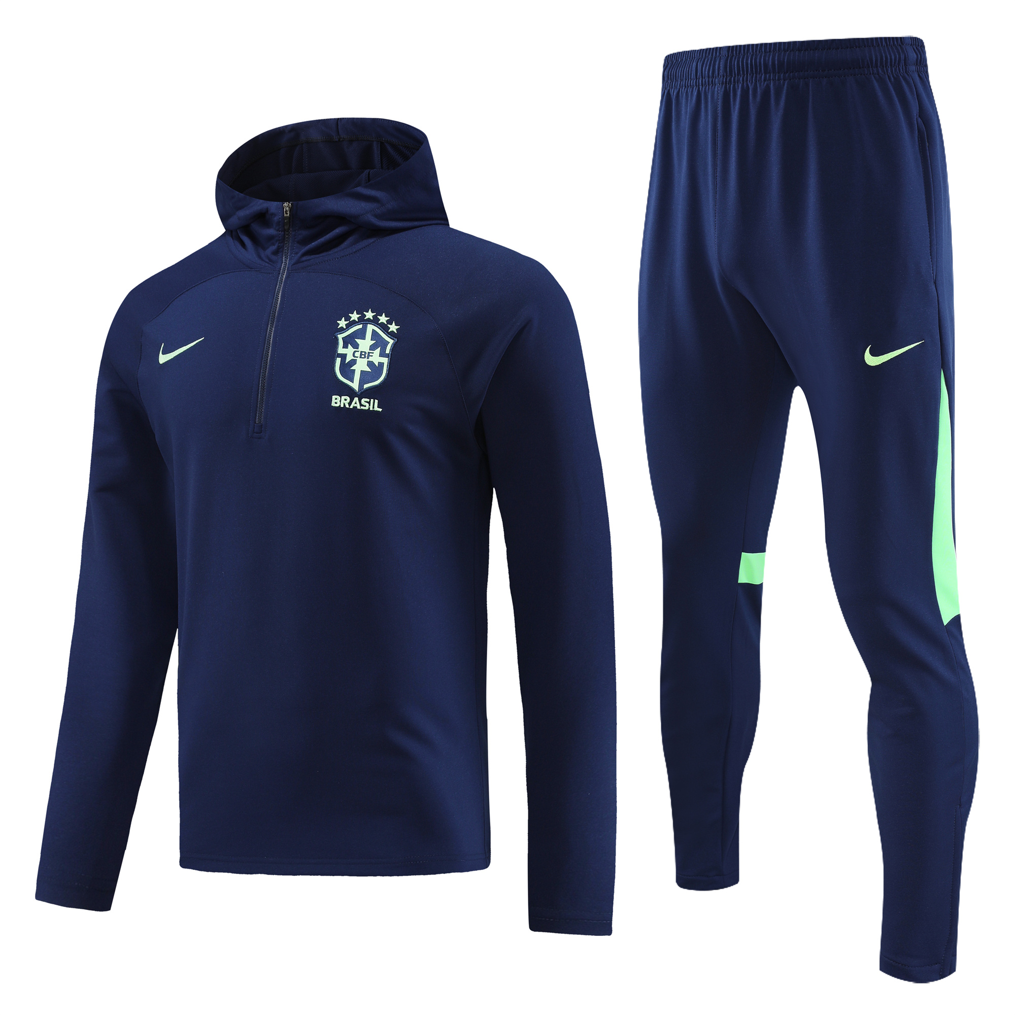 Brazil 23-24 Men's Training Hoodie + Pants - SOCCERDEALSHOP