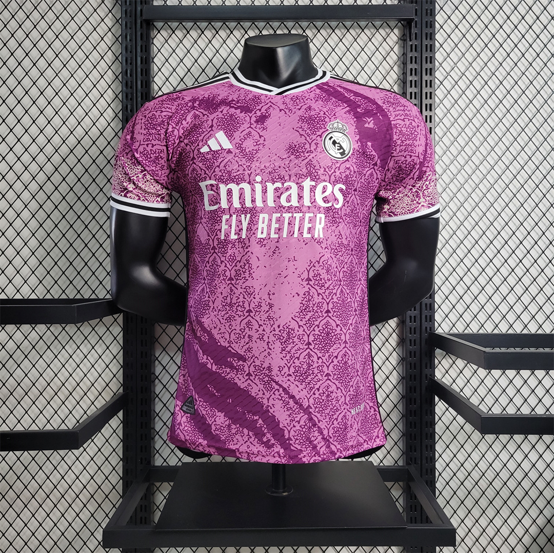 Real Madrid 23-24 Pink Special Edition Jersey - Player Version - SOCCERDEALSHOP