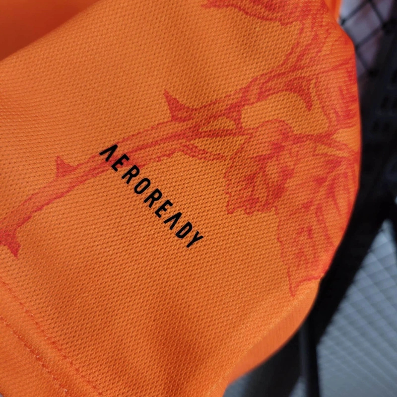 Real Madrid 23-24 Y-3 Orange Special Edition Jersey - Fans Version - SOCCERDEALSHOP