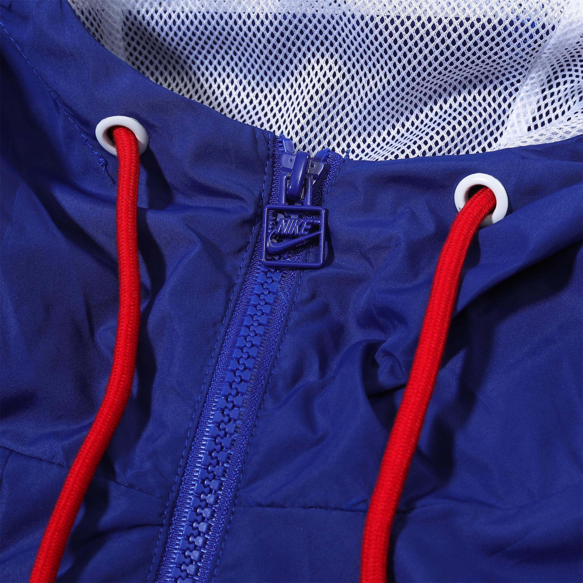 France 2024 National Team Anthem Blue Hooded Windbreaker - Player Version - SOCCERDEALSHOP