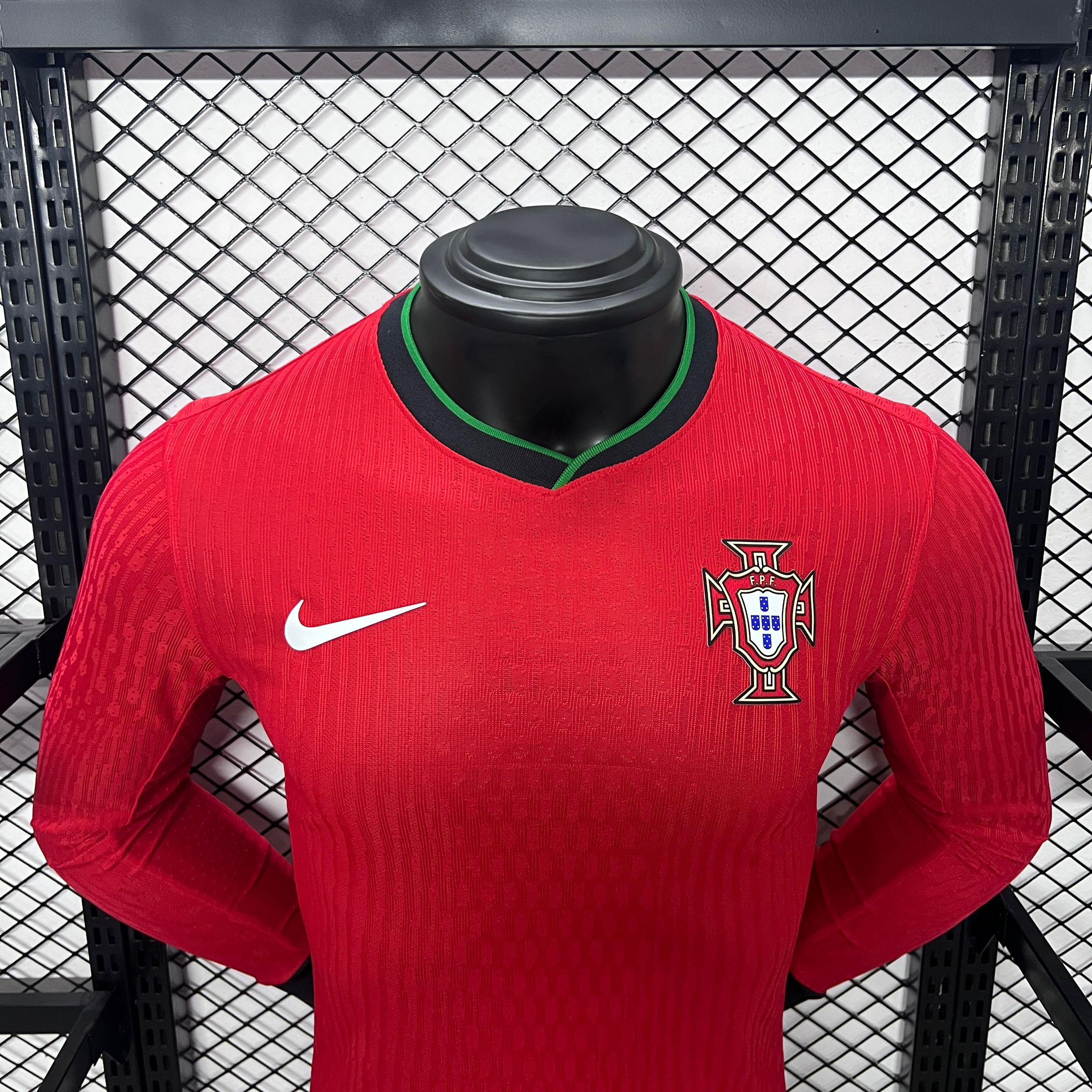 Portugal 2024 Home Stadium Long Sleeve Jersey - Player Version - SOCCERDEALSHOP