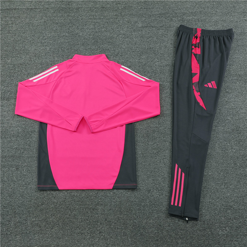 Germany 2024 Long Sleeve Training Set - Pink With Gray - SOCCERDEALSHOP