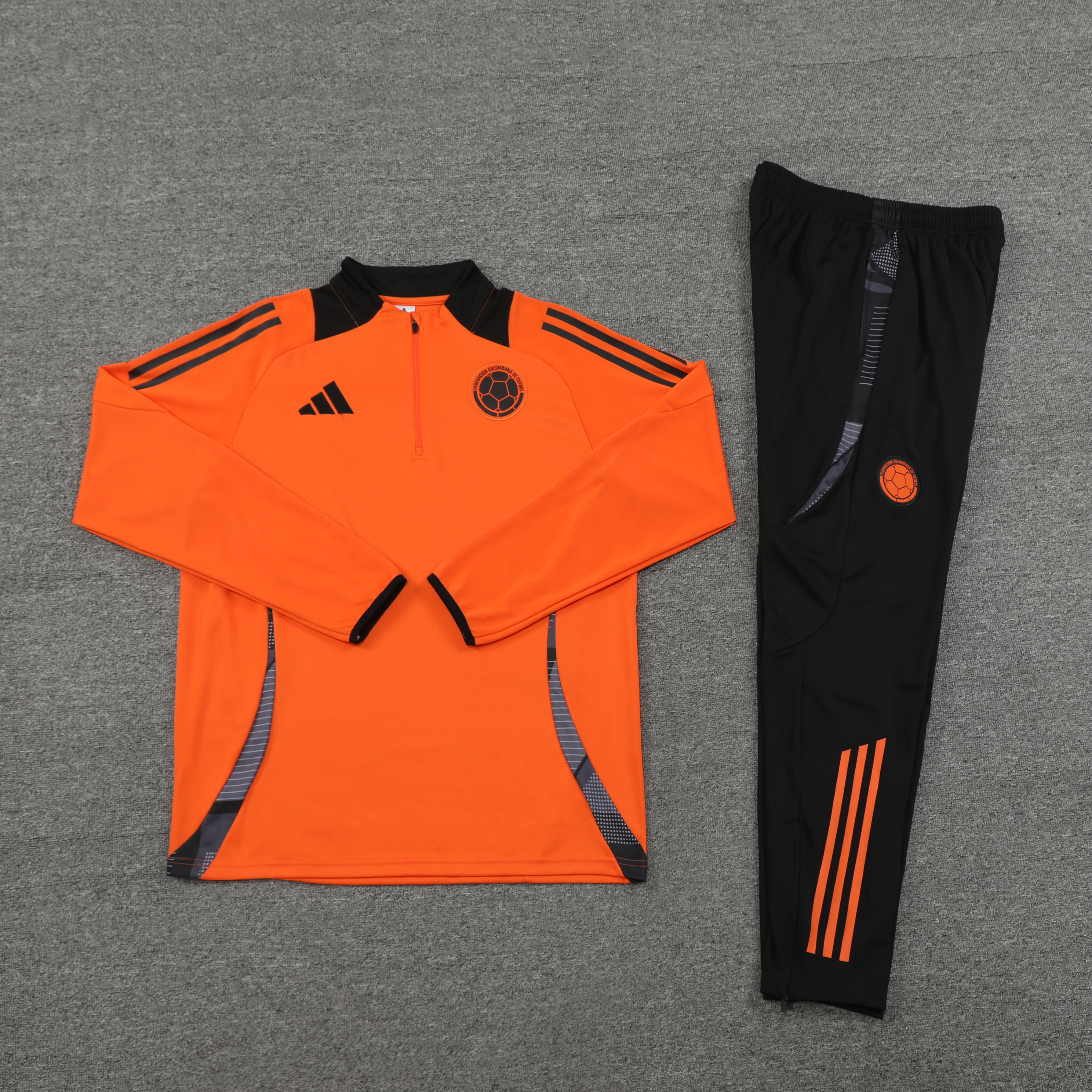 Colombia 2024 Long Sleeve Training Set - Orange - SOCCERDEALSHOP