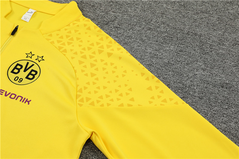 Dortmund 23-24 Long Sleeve Training Set -Yellow - SOCCERDEALSHOP