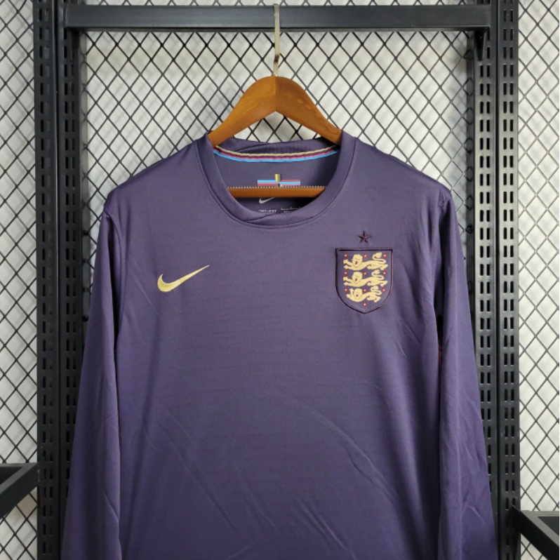 England 2024 Away Stadium Long Sleeve Jersey - Fans Version - SOCCERDEALSHOP