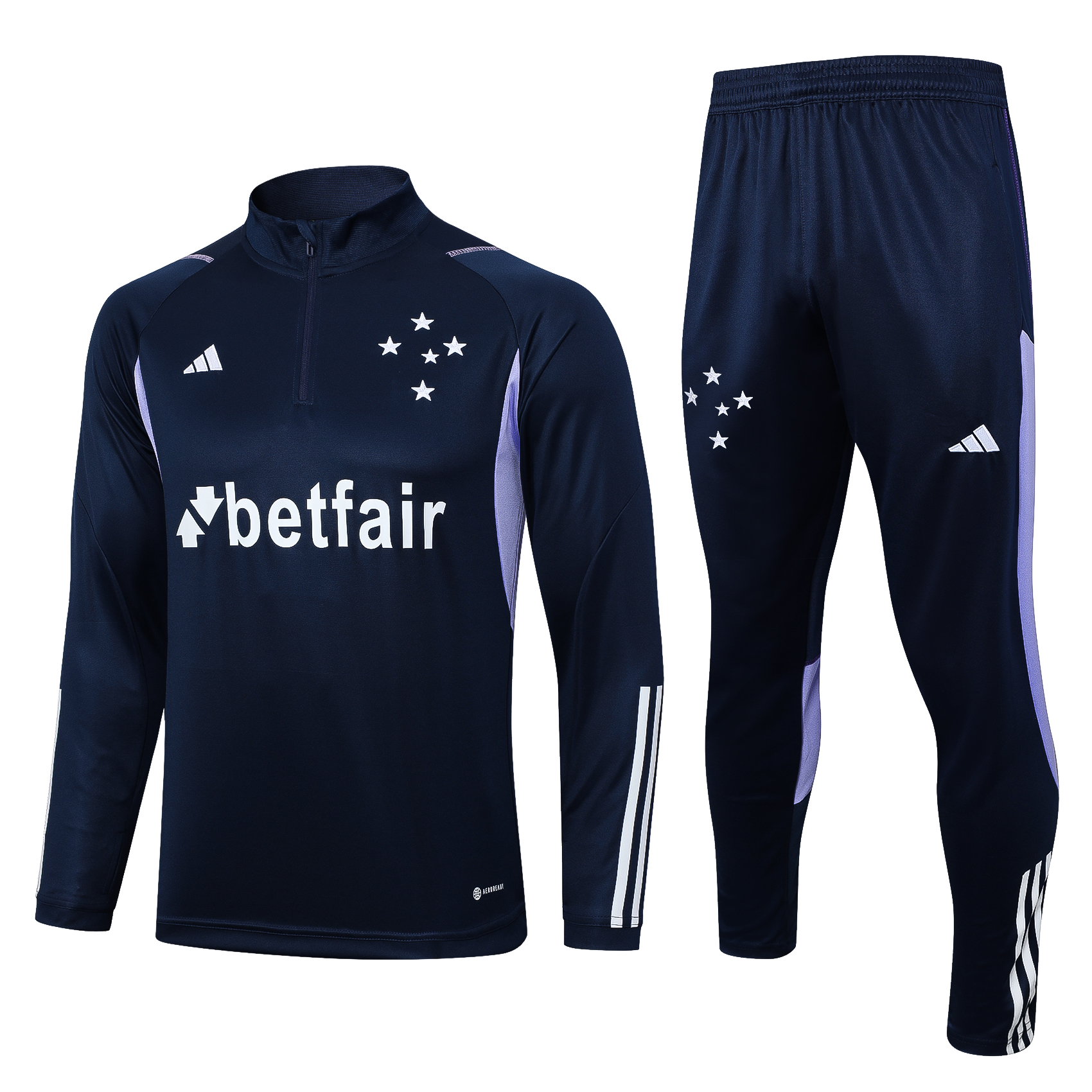 Cruzeiro Esporte Clube 23-24 Long Sleeve Training Set -Royal Blue - SOCCERDEALSHOP