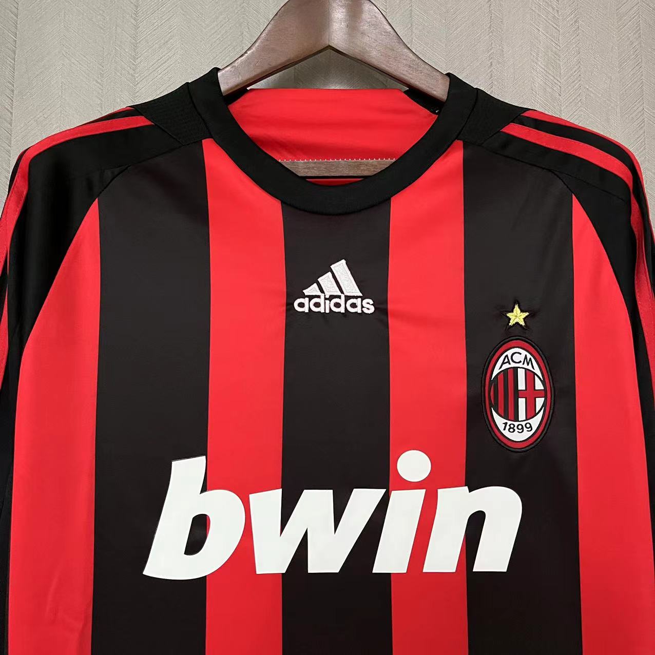 Retro AC Milan 2008-09 Home Long Sleeve Jersey - SOCCERDEALSHOP
