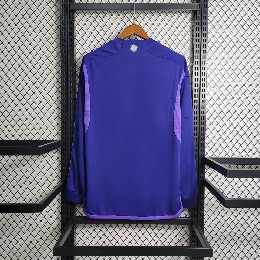 Argentina 3 Stars 22-23 Away Long Sleeve Jersey - Fans Version - SOCCERDEALSHOP