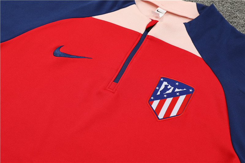 Atletico Madrid 23-24 Kids Long Sleeve Training Set Red - SOCCERDEALSHOP