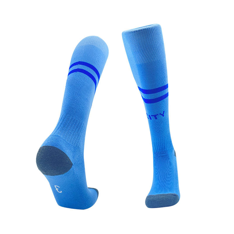Manchester City 23-24 Home Socks - Blue - SOCCERDEALSHOP