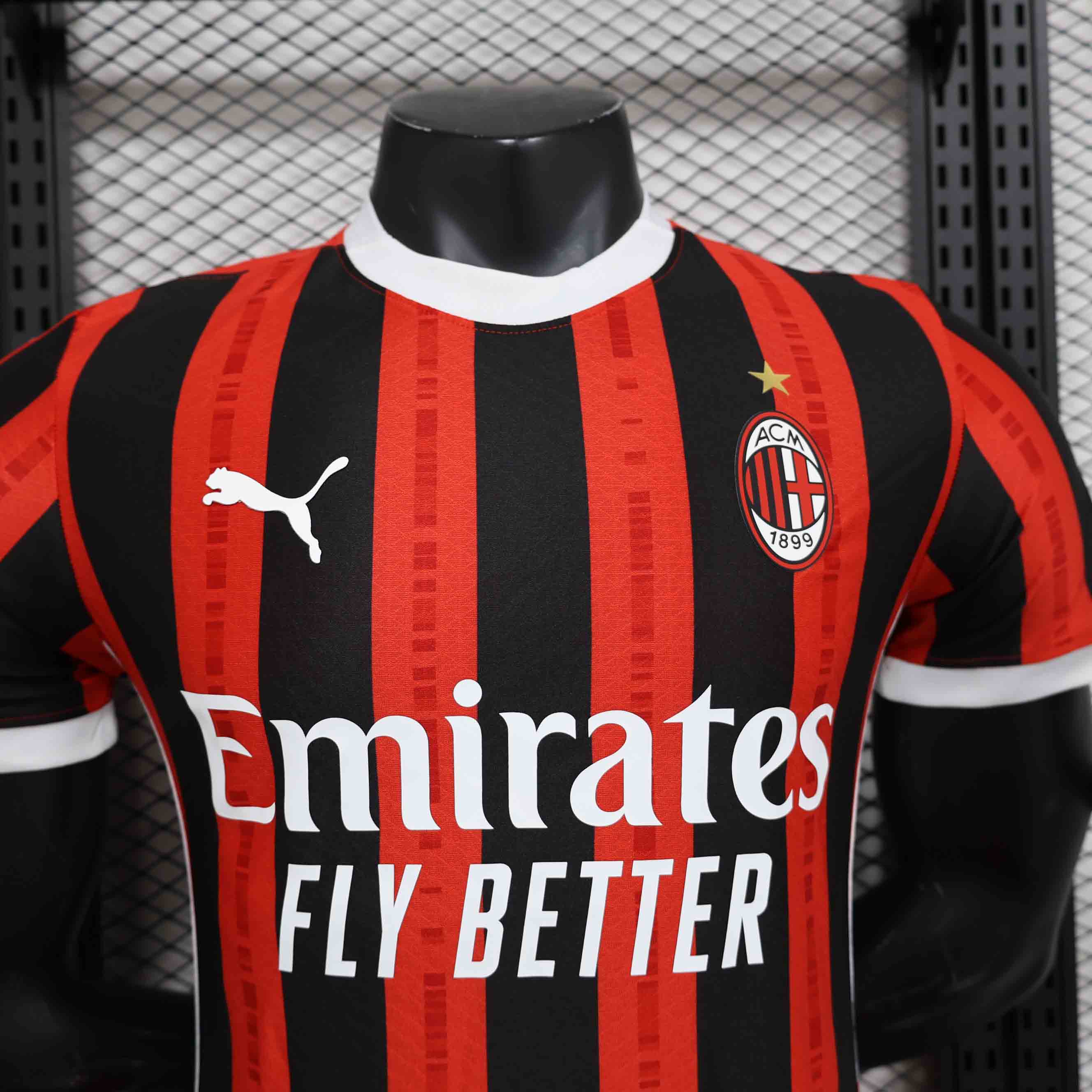 AC Milan 24-25 Home Stadium Jersey - Player Version - SOCCERDEALSHOP