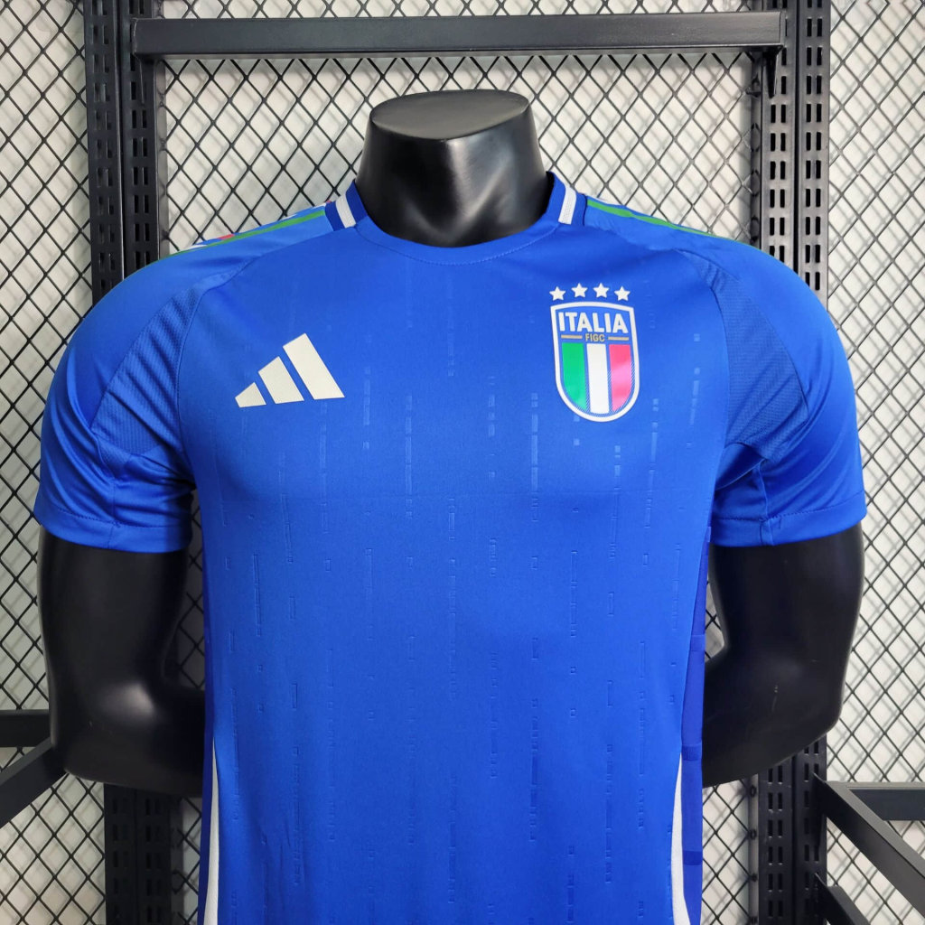 Italy 2024 Home Stadium Jersey - Player Version - SOCCERDEALSHOP