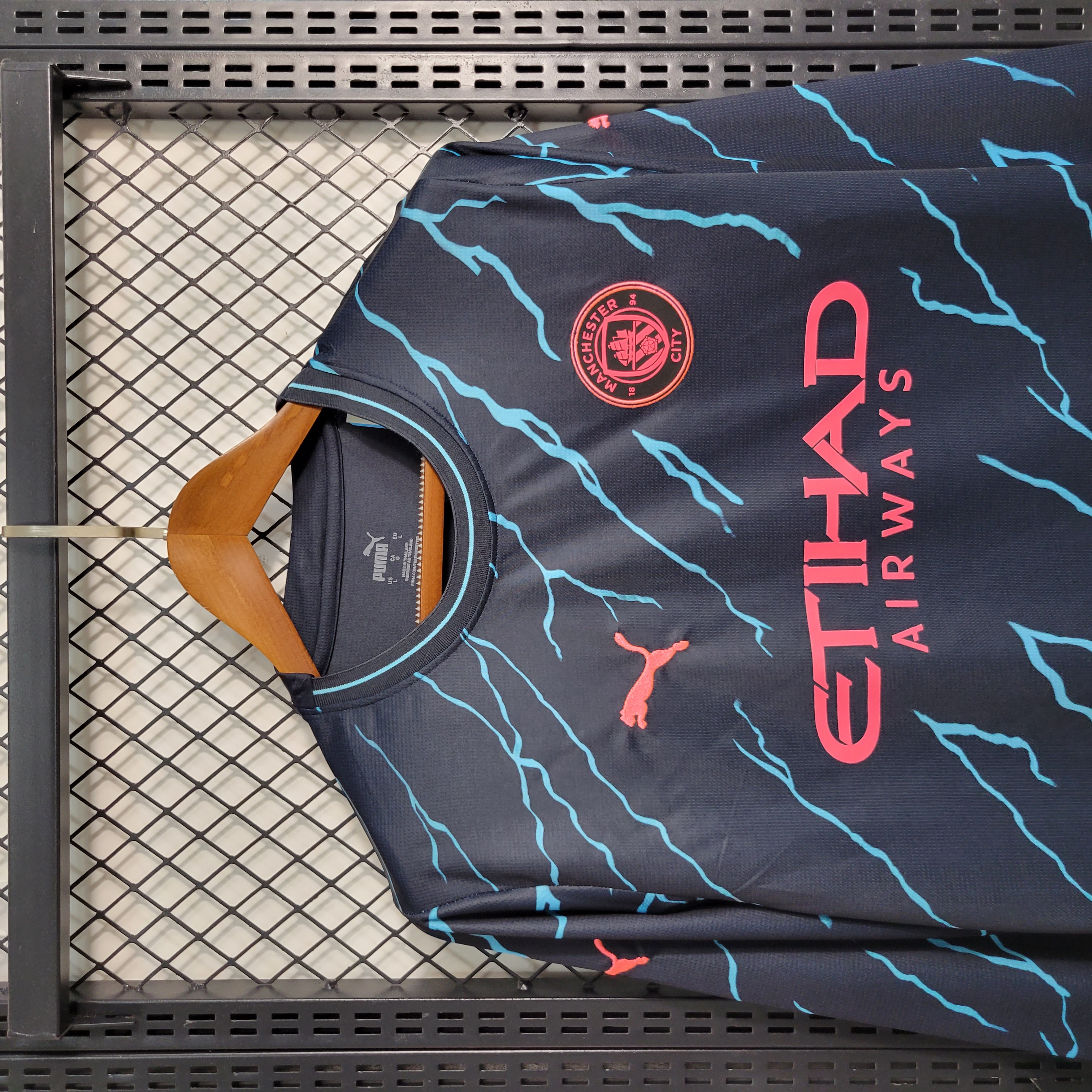 Manchester City 23-24 Third Long Sleeve Jersey - Fans Version - SOCCERDEALSHOP