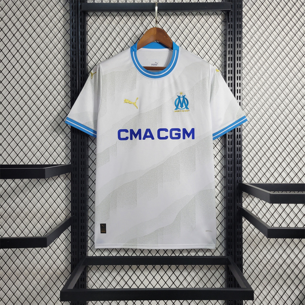 Marseille 23-24 Home Stadium Jersey - Fans Version - SOCCERDEALSHOP