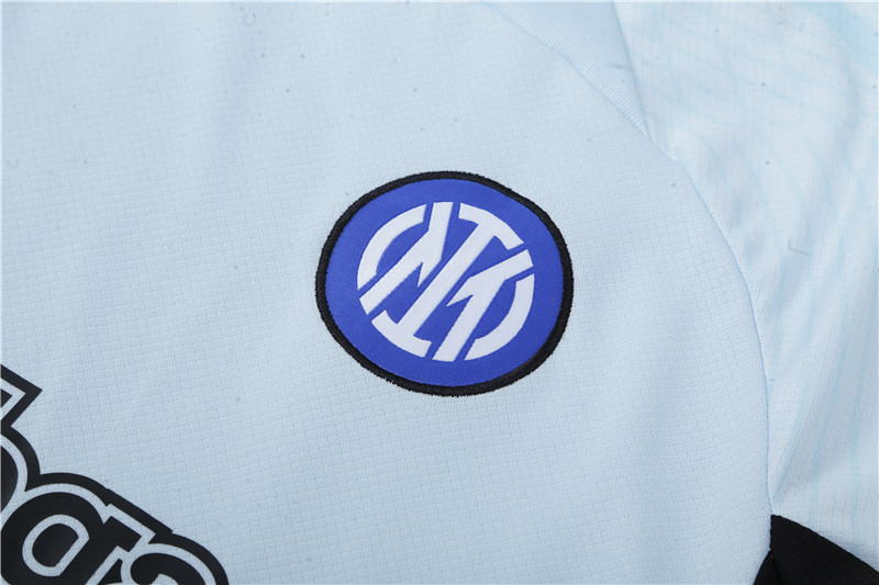 Inter Milan 23-24 Short Sleeve Training Set -Light Grey - SOCCERDEALSHOP