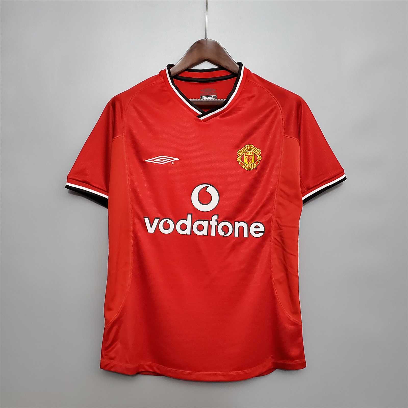 Manchester United Retro 00-02 Home Jersey - SOCCERDEALSHOP