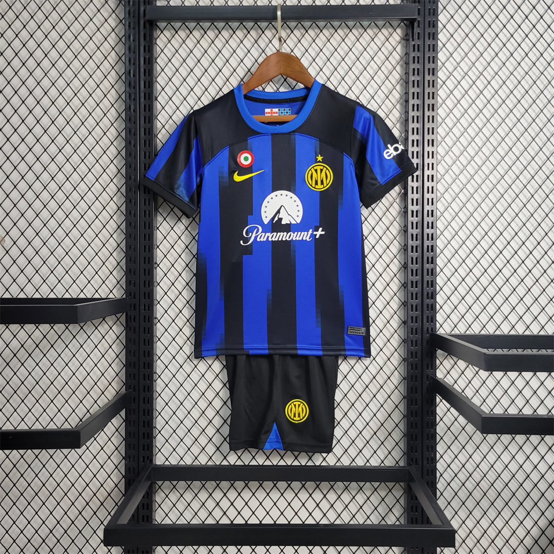 Inter Milan 23-24 Home Kids Kit - SOCCERDEALSHOP