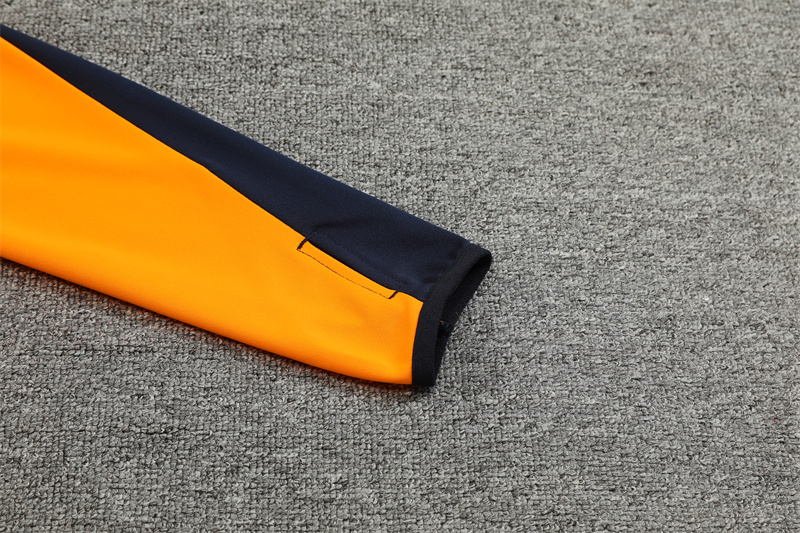 Real Madrid 24-25 Long Sleeve Training Set - Blue & Orange - SOCCERDEALSHOP