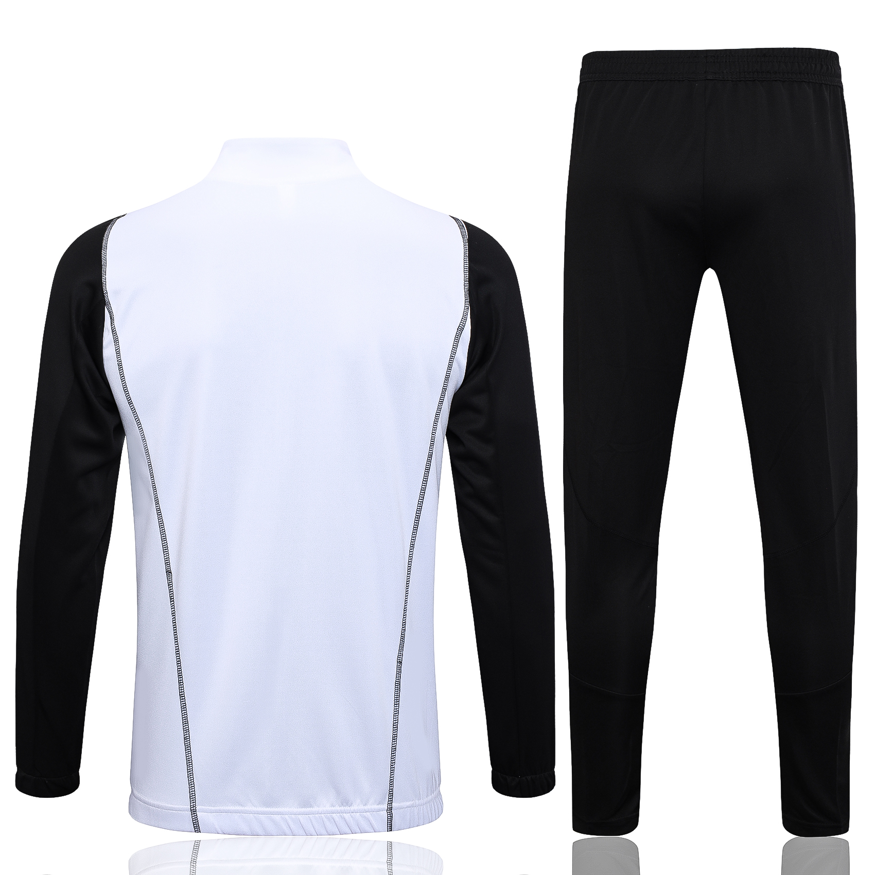 Real Madrid 23-24 Jacket Training Tracksuit - White and Black - SOCCERDEALSHOP