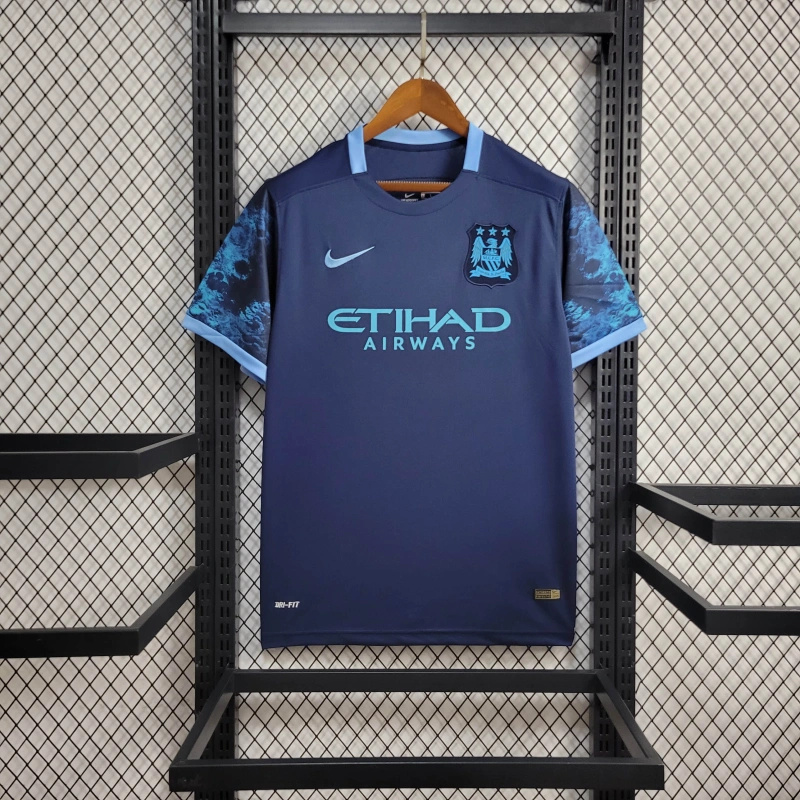 Retro Manchester City 2015-16 Away Stadium Jersey - SOCCERDEALSHOP