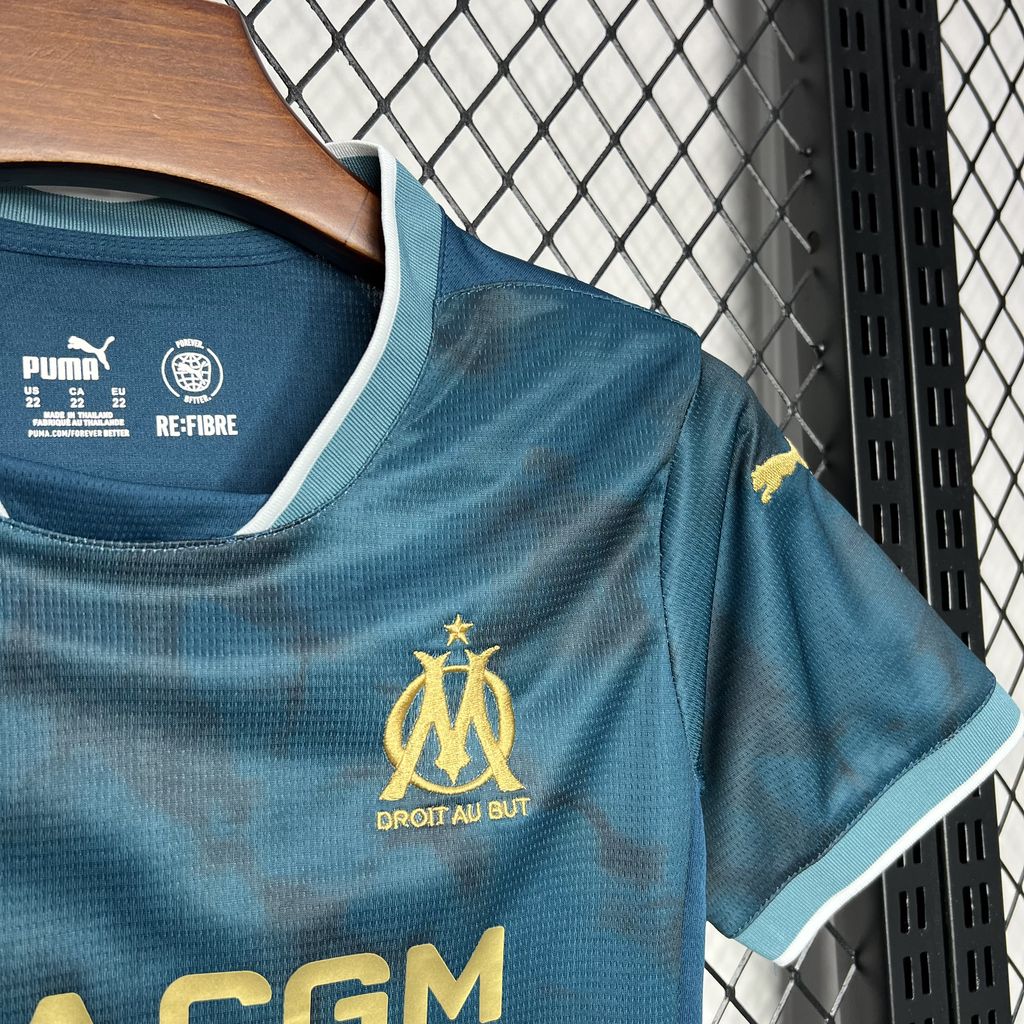 Marseille 24-25 Away Kids Kit - SOCCERDEALSHOP