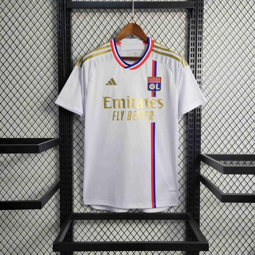 Lyon 23/24 Home Jersey - Fans Version - SOCCERDEALSHOP