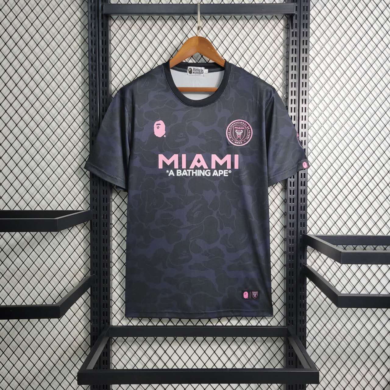 INT M.A.M x A.P.E 23-24 Black Special Edition Jersey - Fans Version - SOCCERDEALSHOP