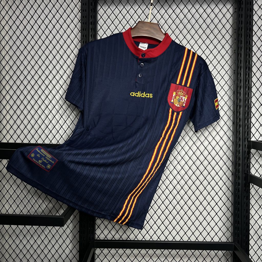 Retro Spain 1996 Away Jersey - SOCCERDEALSHOP