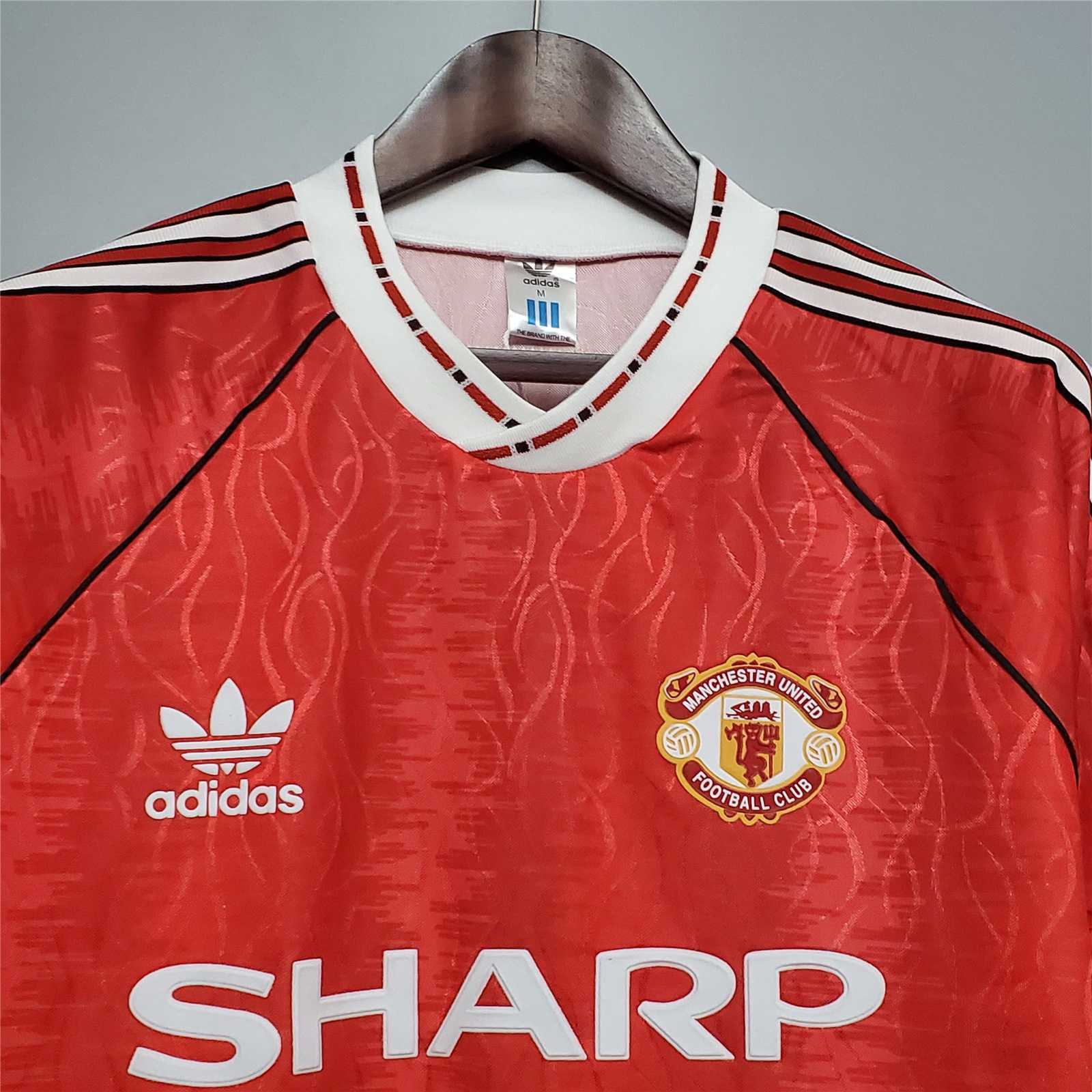Manchester United Retro 91-92 Home Jersey - SOCCERDEALSHOP