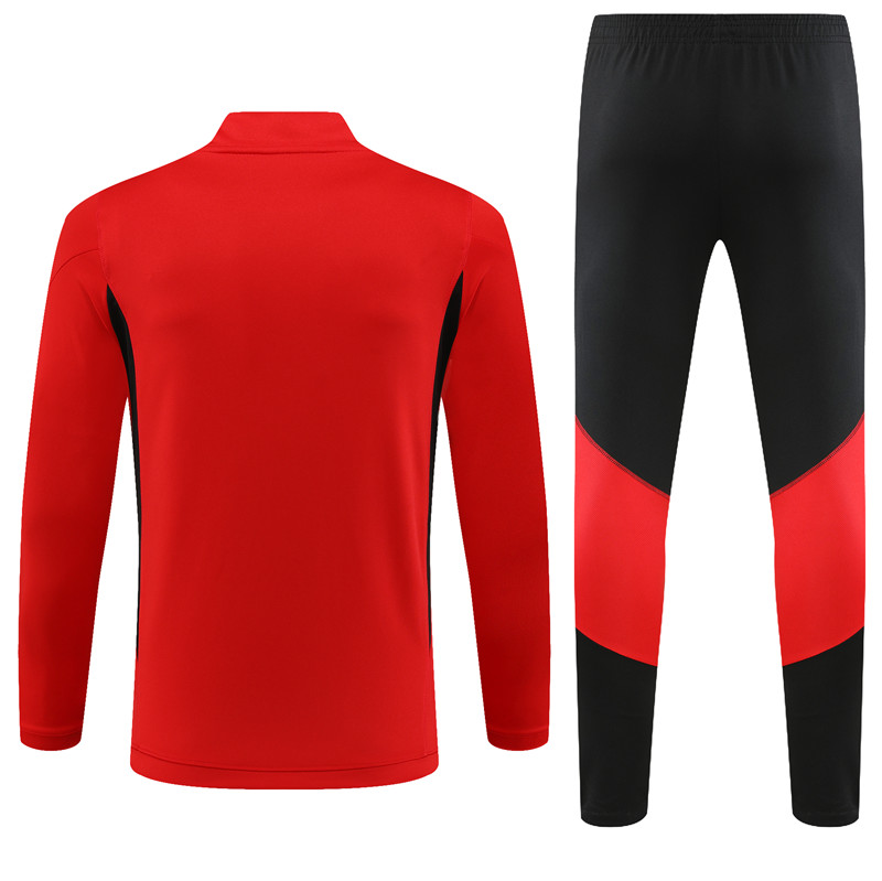 Manchester United 23-24 Long Sleeve Training Set -Red - SOCCERDEALSHOP