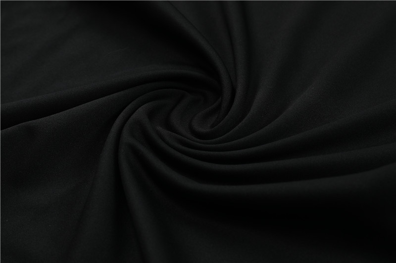 Algeria 23-24 Kids Long Sleeve Training Set Black and White - SOCCERDEALSHOP