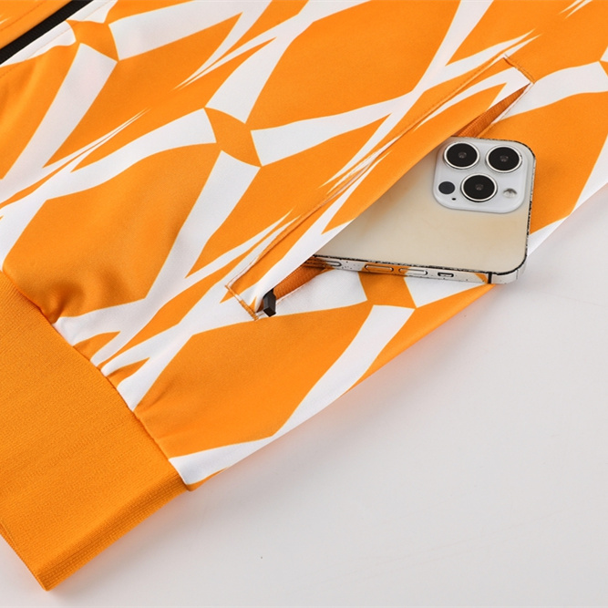 Cote d'Ivoire 23-24 Jacket Training Tracksuit - Orange & Black - SOCCERDEALSHOP