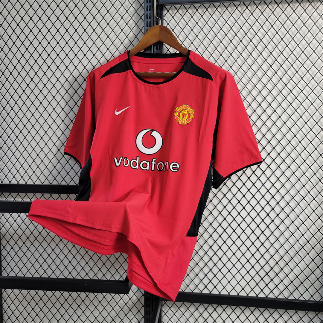 Manchester United Retro 02-04 Home Jersey - SOCCERDEALSHOP